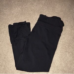 Crop lace trim lululemon leggings